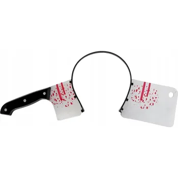 Halloweenská čelenka s mačetou 37 x 17 cm