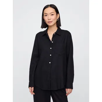 Dámská košile GAP Lněná košile - Dámské GAP černá 3334451