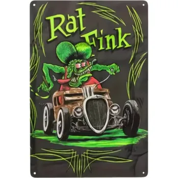 Plechová cedule Plechová retro americká US cedule Rocka Rat Fink Hot Rod