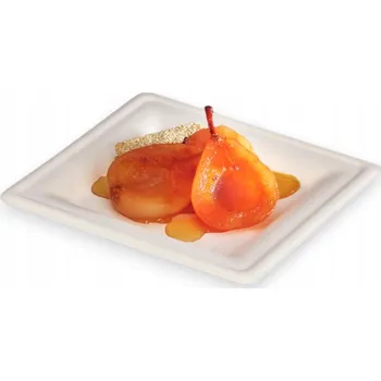 Talíř Kvadratický talíř z buničiny 26x26 cm ACFV260 Guillin