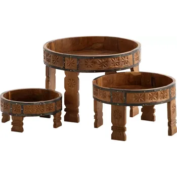 Konferenční stolek Sada odkládacích stolků 3ks Chakki