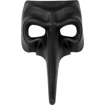 Karnevalová maska Karnevalová maska s dlouhým nosem, černá