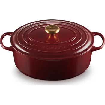 Hrnec Kastrol SIGNATURE 31 cm, 6,3 l, oválný, GARNET, litina, Le Creuset