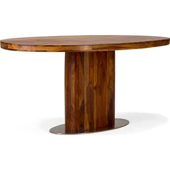 Jídelní stůl Masivní jídelní stůl Cubus z palisandru, lakovaný, hnědý – 180×100×75 cm