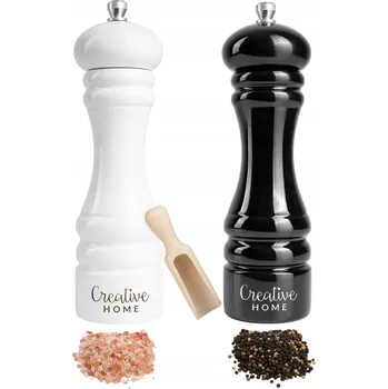 Kuchyňský mlýnek Ruční mlýnek Creative Home dřevo bílý, černý