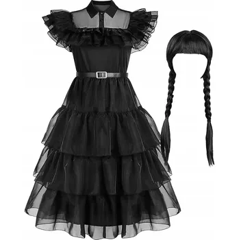 Karnevalový kostým Kostým Wednesday Halloweenský kostým kostým na ples 122 / 128