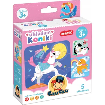Puzzle CzuCzu První puzzle Skládám koníky 3+