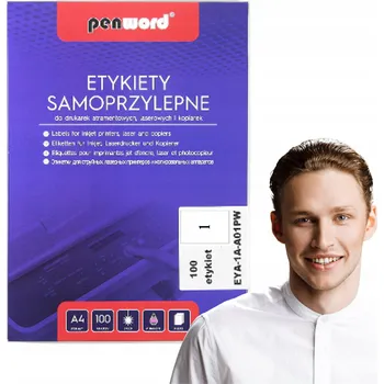 Samolepící etiketa Samolepicí etikety Penword 210 x 297 mm 100 ks