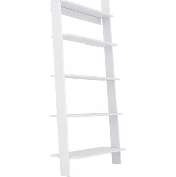 Knihovna Žebříkový regál 189x85x29 Cm na květiny, barva bílá