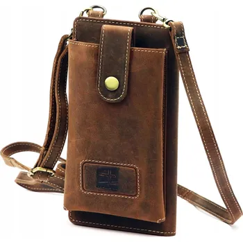 Nordee kožená mini pánská taška přes rameno crossbody koňaková hnědá