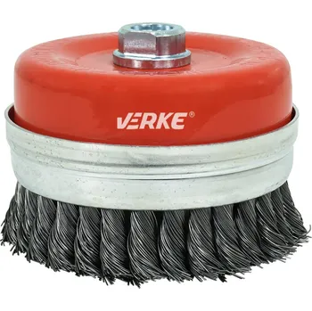 Vrták KOTOUČOVÝ DRÁTĚNÝ KARTÁČ ČELNÍ M14 ZAPLETENÝ 100mm VERKE