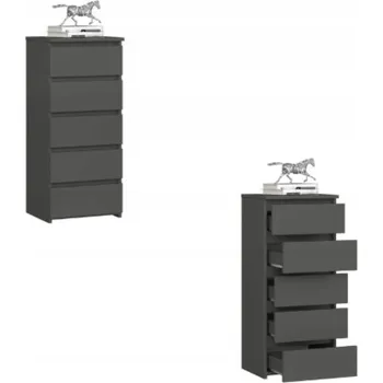 Komoda Komoda Akord 40 x 35 x 92 cm, matná grafit