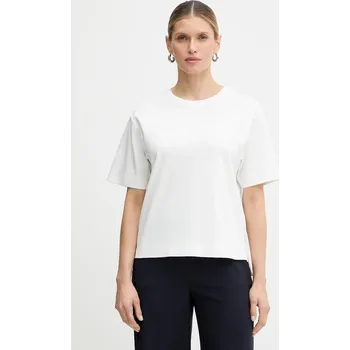 Bavlněné tričko Weekend Max Mara MULTID 2615941031600 bílá 00X, vel. XL