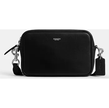 Kabelka Kožená taštička Coach Radio Camera Bag černá barva, CCB51 99X, vel. ONE SIZE