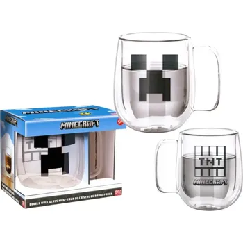 Hrnek Minecraft - skleněný