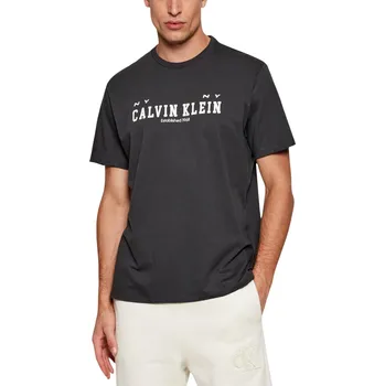 Pánské oblečení Calvin Klein Jeans T-Shirt Uomo Calvin Klein černá | krémová 3488901