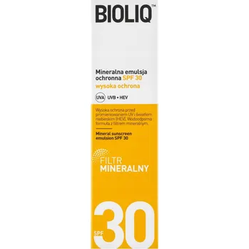 Opalování Emulze na obličej s UV ochranou Bioliq Minerální filtr 30 SPF pro denní použití 30 ml
