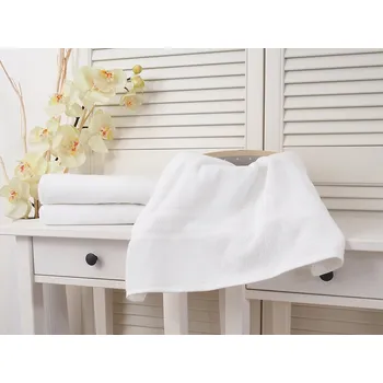 Ručník B.E.S. - Petrovice, s.r.o. Bavlněný froté ručník 50x100 Hotel s bordurou - Bílý