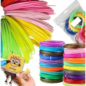 Filament FILAMENT NÁPLŇ DO 3D PERA TISKÁRNY PLA 100m METRŮ MIX 1.75mm