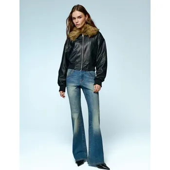 Dámské džíny Džíny zvony s nízkým sedem - 38 - House - indigové - 379GE-57J