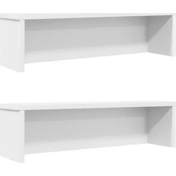 police Bílá dřevotřísková deska / police 16 x 15 x 50 cm