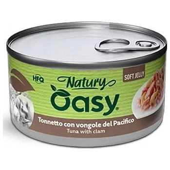 Krmivo pro kočku OASY CAT NATURY Tuňák s mušlemi v želé 85g krmivo pro kočky