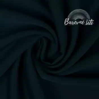 Teplákovina MÁSLOVÁ Tmavě zelená 260g (E) 1m/ks (Elegantní lesklá teplákovina)