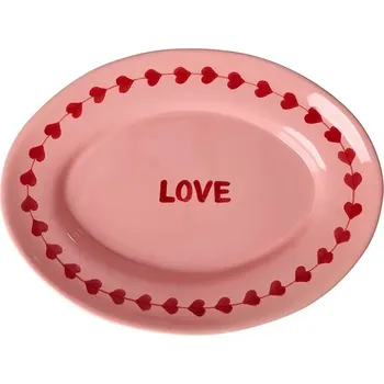 Talíř Servírovací talíř Rice 26 x 35 cm CESER.HPMLOVE růžová 42X