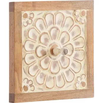 Držák na ručník Masivní držák na ručníky Delhi z mangového dřeva, lakovaný, hnědý/více barev