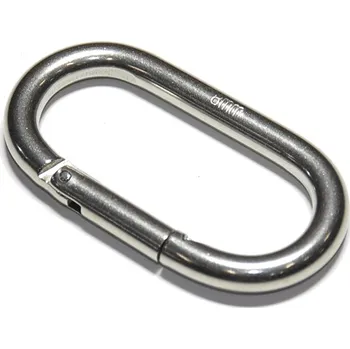 Karabina oválná, nerez A4, 60x6,0mm