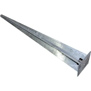 Tesařské kování Patka zarážecí s hrotem a deskou, M12 (80/600mm), žár. Zn