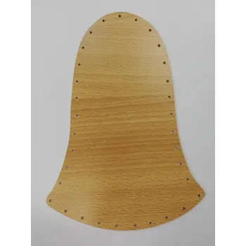 Dno na pletení pedigem BUK - zvonek - 27x14 cm