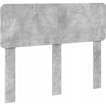 Čelo postele s čelo Betonově šedá 135 cm Kompozitní dřevo