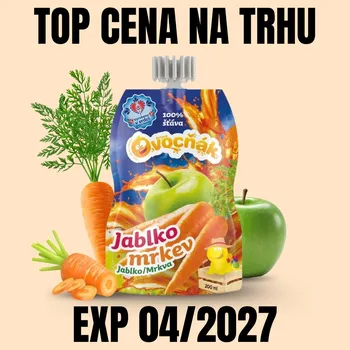 Sušená potravina OVOCŇÁK mošt Jablko - Mrkev 200 ml EXP 04/2027