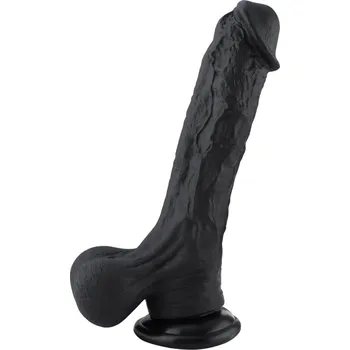 Dildo Hismith HSA111, silikonové dildo s přísavkou a KlicLok konektorem 32 x 5,6–6,1 cm