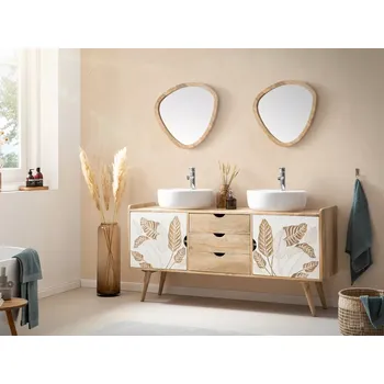 Koupelnový nábytek Masivní koupelnový set Barani, 3 kusy