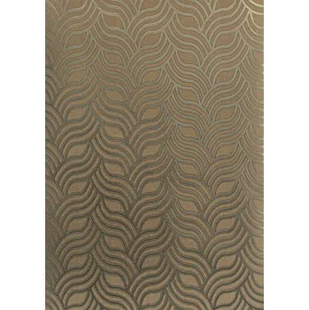 Tapeta Stříbrno-zlatá tapeta s abstraktním vzorem (701372)