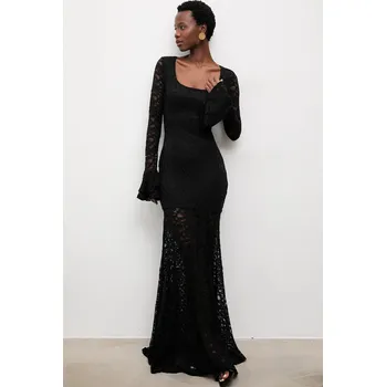 Dámské šaty Šaty Answear.LAB černá barva, maxi 23451-1.fak 99X, vel. S