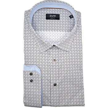 Pánská košile Košile Pure Modern Fit "City" geometrický vzor velikost: 43/44, délka rukávu: dlouhý rukáv
