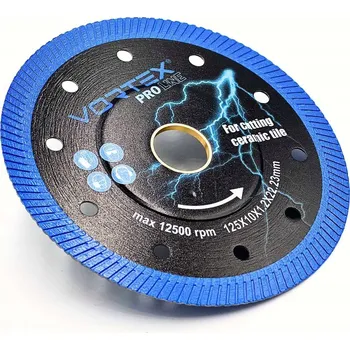 Řezný kotouč Diamantový kotouč 125 mm Turbo Pro Line na dlažbu a keramiku, precizní, tenký