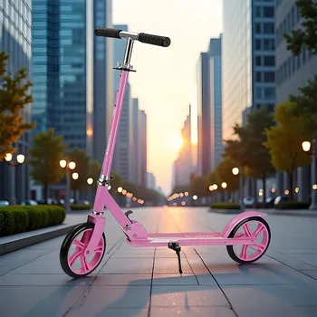 Koloběžka Skládací městská koloběžka Zábavná koloběžka Odrážedlo Růžová