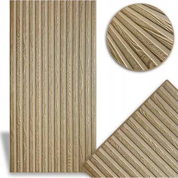 PS obklad Lamela Béžovo-zlatá 19-ZL (1000 x 500 mm - 0,5 m2)