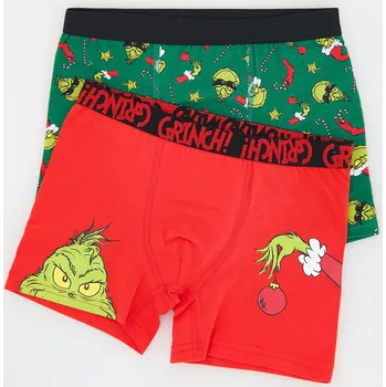 Reserved - Sada 2 kusů boxerek Grinch - tmavě zelená - 709CH-79X - 709CH-79X-U12-2