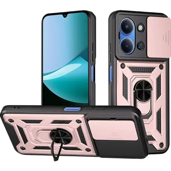 Pouzdro na mobilní telefon Kryt Xiaomi Redmi 15C 4G/5G Techsuit CamShield - rose gold