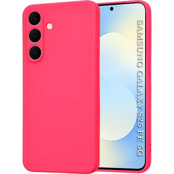 Pouzdro na mobilní telefon Kryt Samsung Galaxy S25 FE Techsuit SoftFlex - hot pink