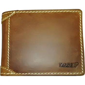 Peněženka Lagen 511462 pánská kožená peněženka sv.hnědá