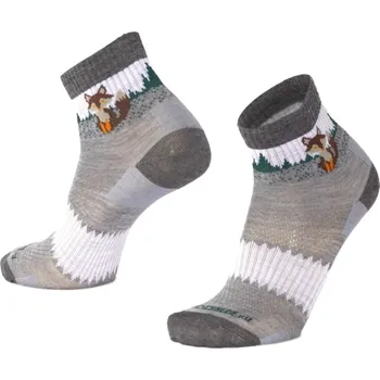 Moose Merino ponožky šedé s liškou