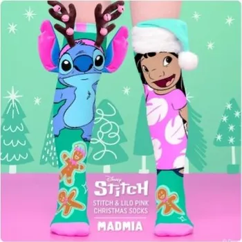 Podkolenky MADMIA - LILO & STITCH vánoční od 6 let