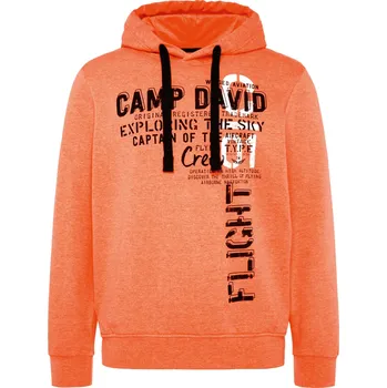 Pánská mikina Camp David Pánská mikina (neonová oranžová, XXL)