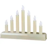 Vánoční mini svícen 7 žárovek béžový…